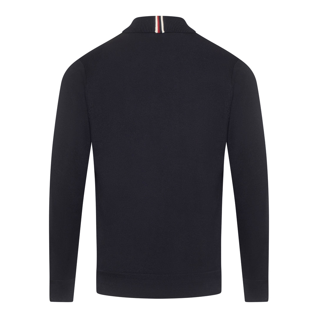 Gabicci Vintage Leonardo Knit Roll Neck Navy