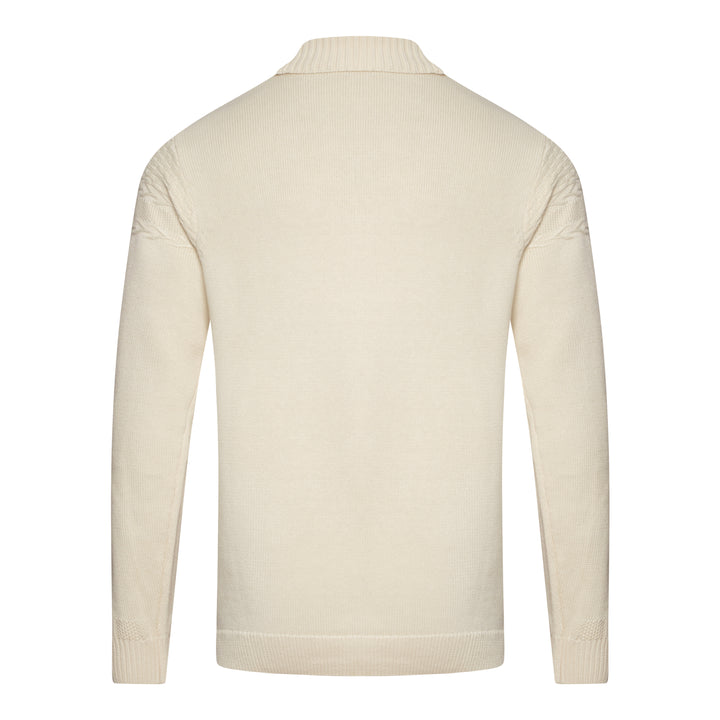 Gabicci Vintage Emilio Knit Roll Neck Cream