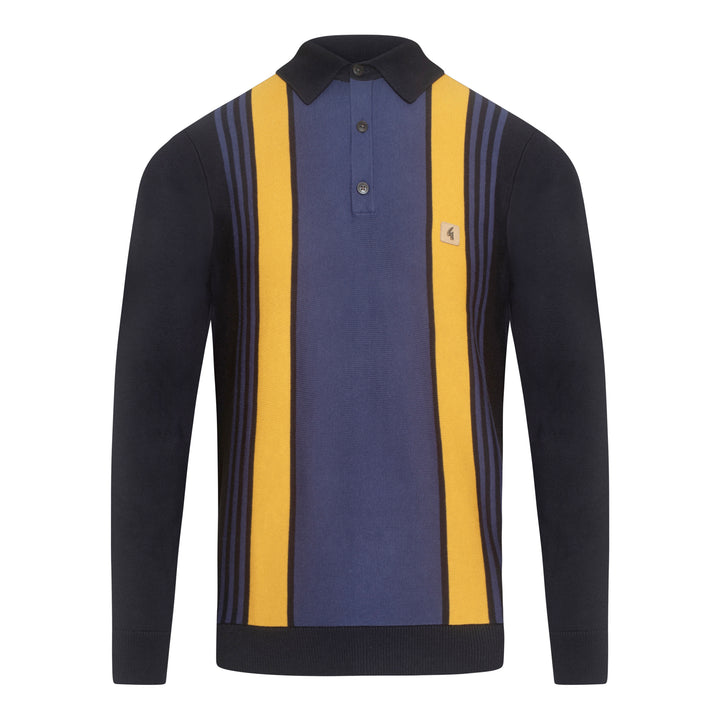 Gabicci Vintage Searle Knit Polo Navy