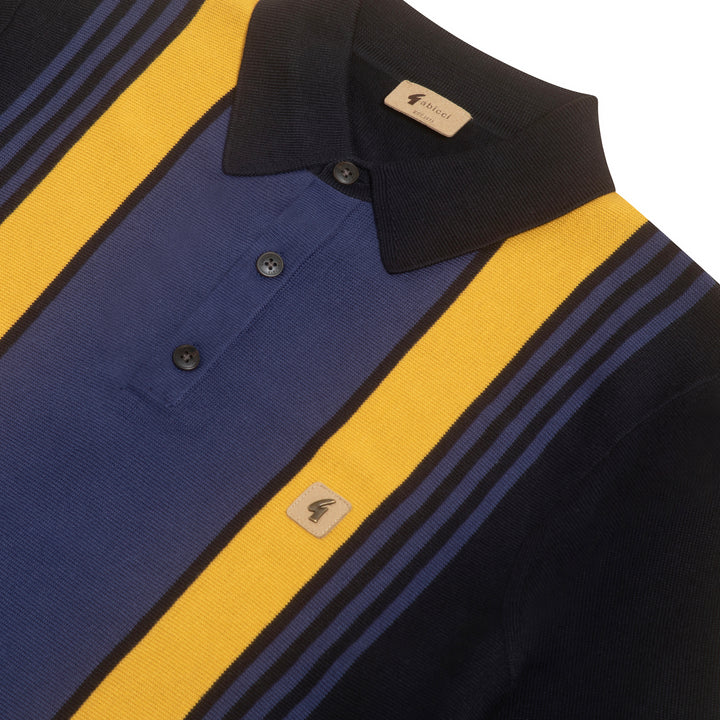 Gabicci Vintage Searle Knit Polo Navy