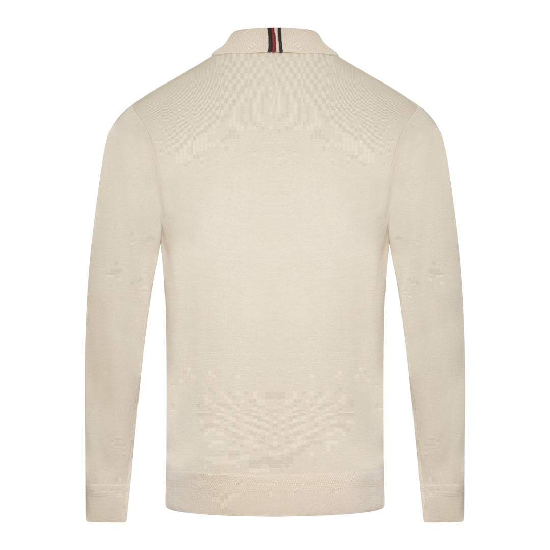 Gabicci Vintage Leonardo Knit Roll Neck Cream