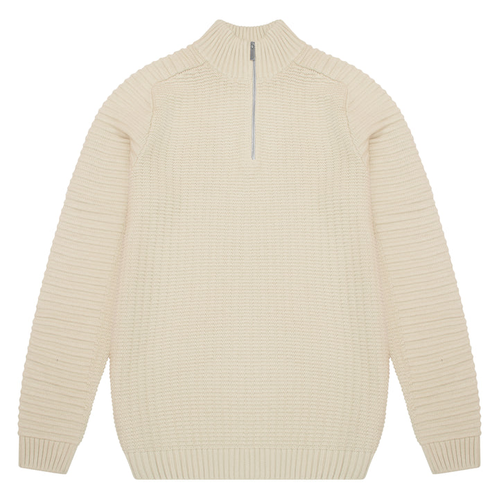 Police Cromer Knit Sweatshirt Cream