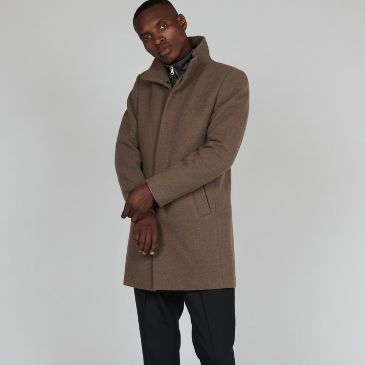 Matinique Harvey Wool Coat Brown