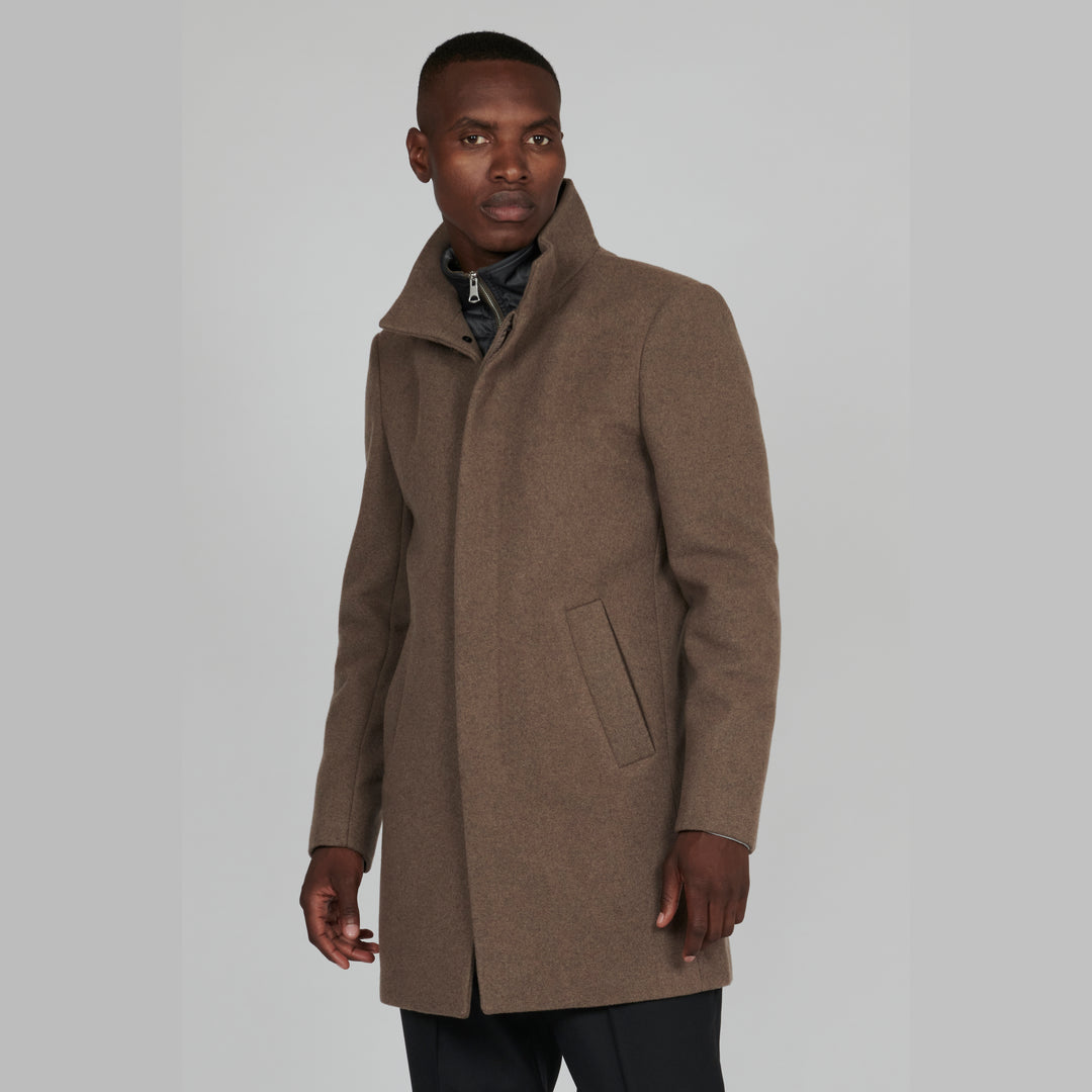 Matinique Harvey Wool Coat Brown