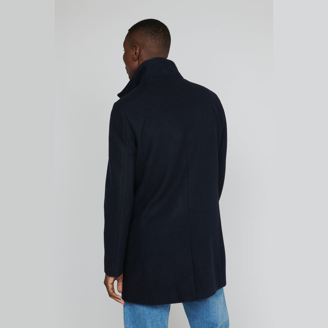 Matinique Harvey Wool Coat Navy