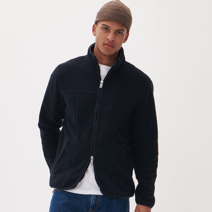 Matinique Logan Fleece Jacket Navy