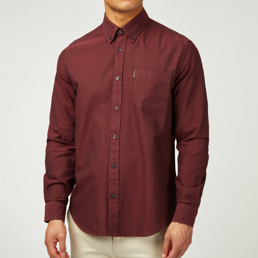 Ben Sherman Signature Oxford Shirt Wine