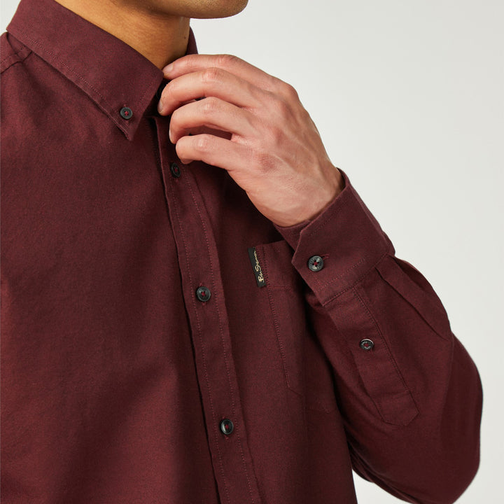 Ben Sherman Signature Oxford Shirt Wine