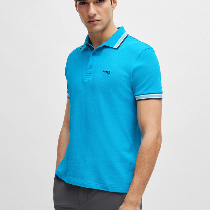 Hugo Boss Paddy Polo Shirt Turquoise
