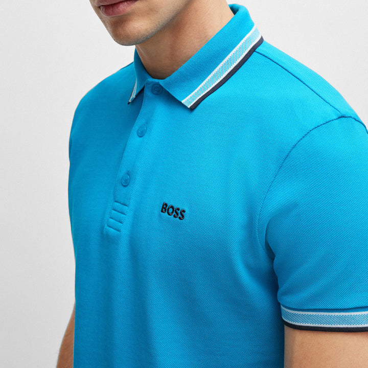Hugo Boss Paddy Polo Shirt Turquoise