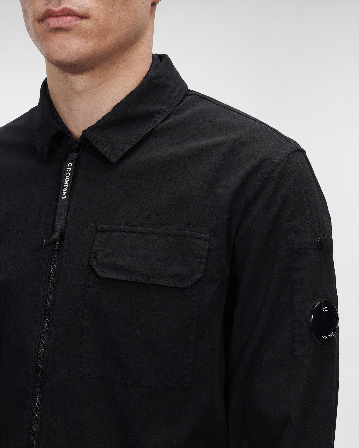 Cp company hotsell black overshirt