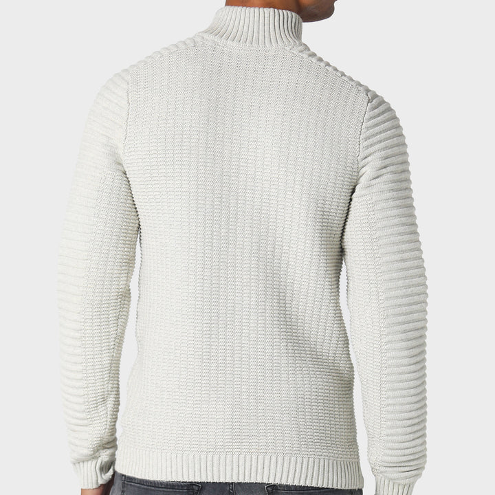 Police Cromer Knit Sweatshirt Cream