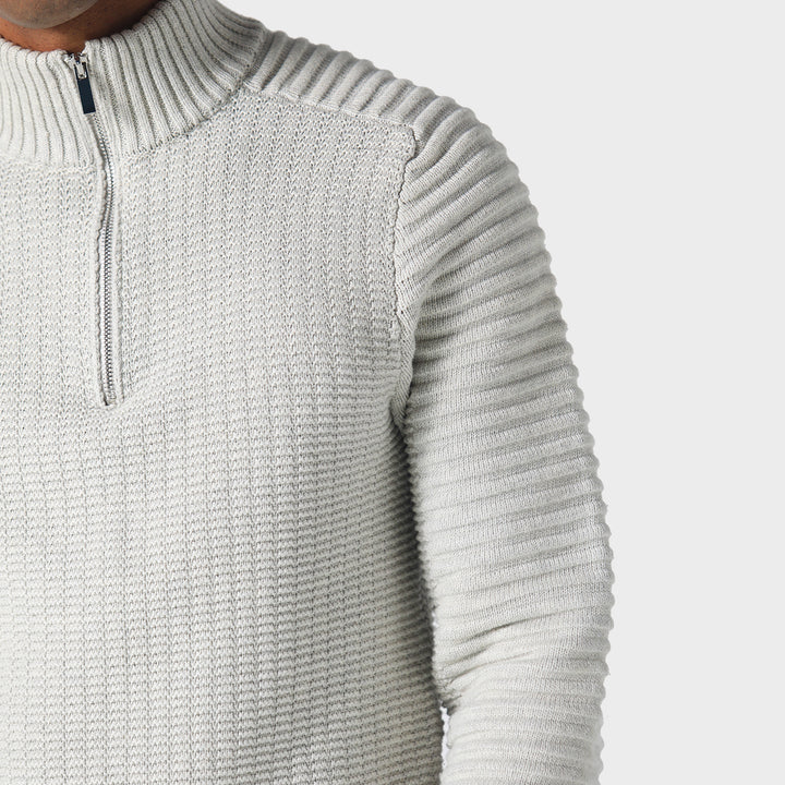 Police Cromer Knit Sweatshirt Cream