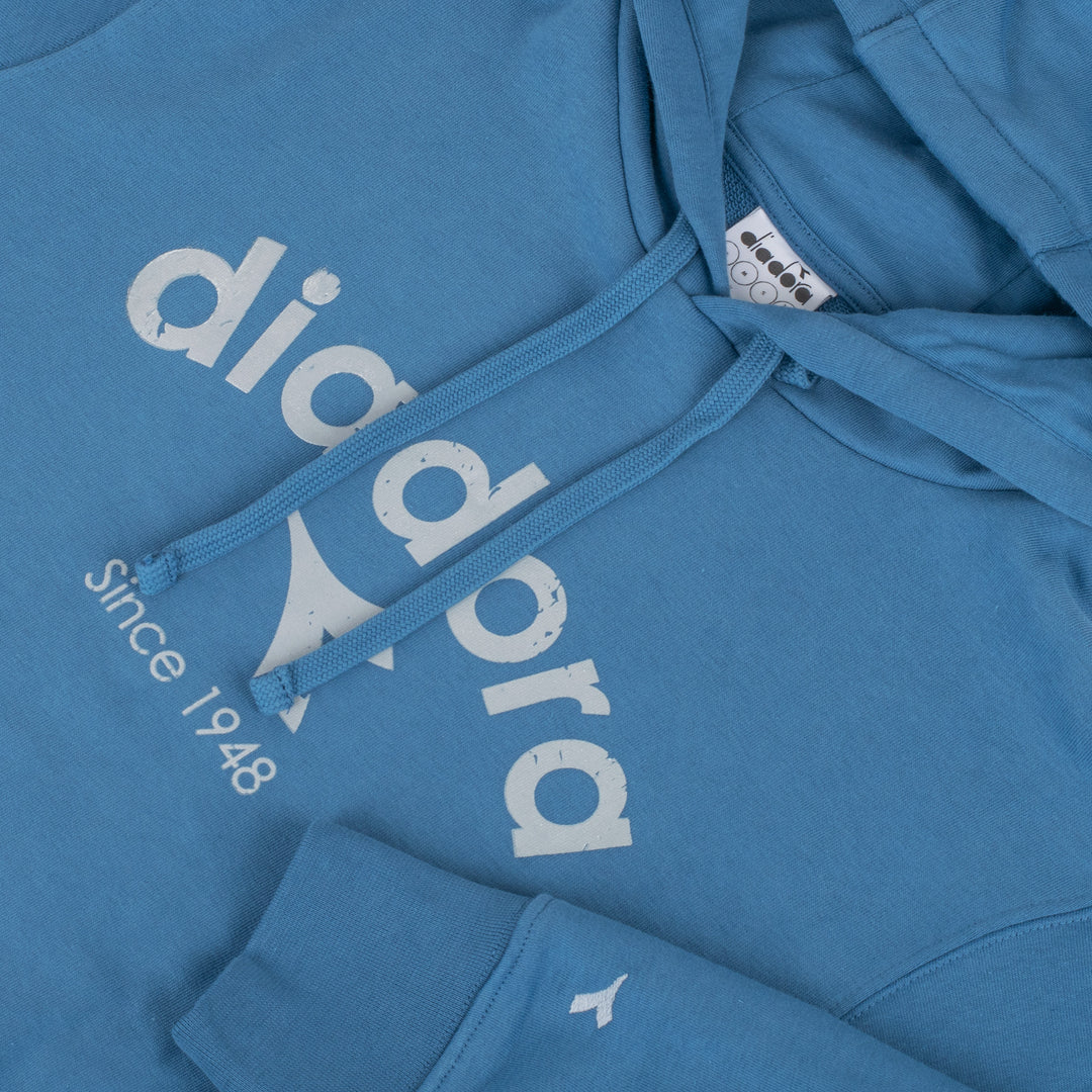 Diadora Logo Hoodie Blue