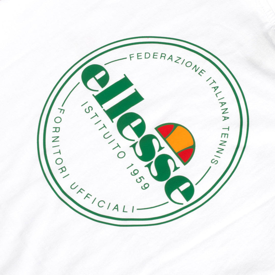 Ellesse Liammo Graphic T-Shirt White/Green