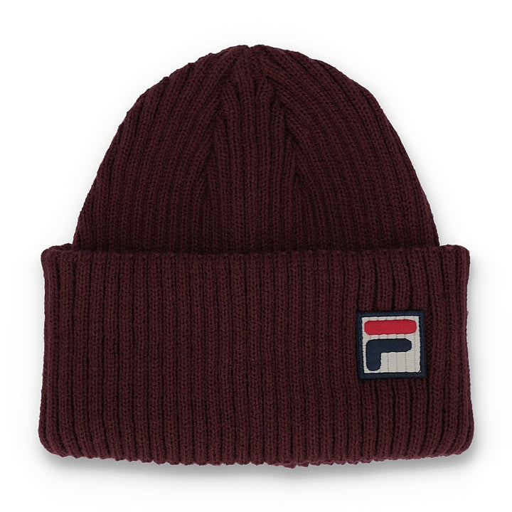 Fila Vintage Finns Beanie Hat Burgundy