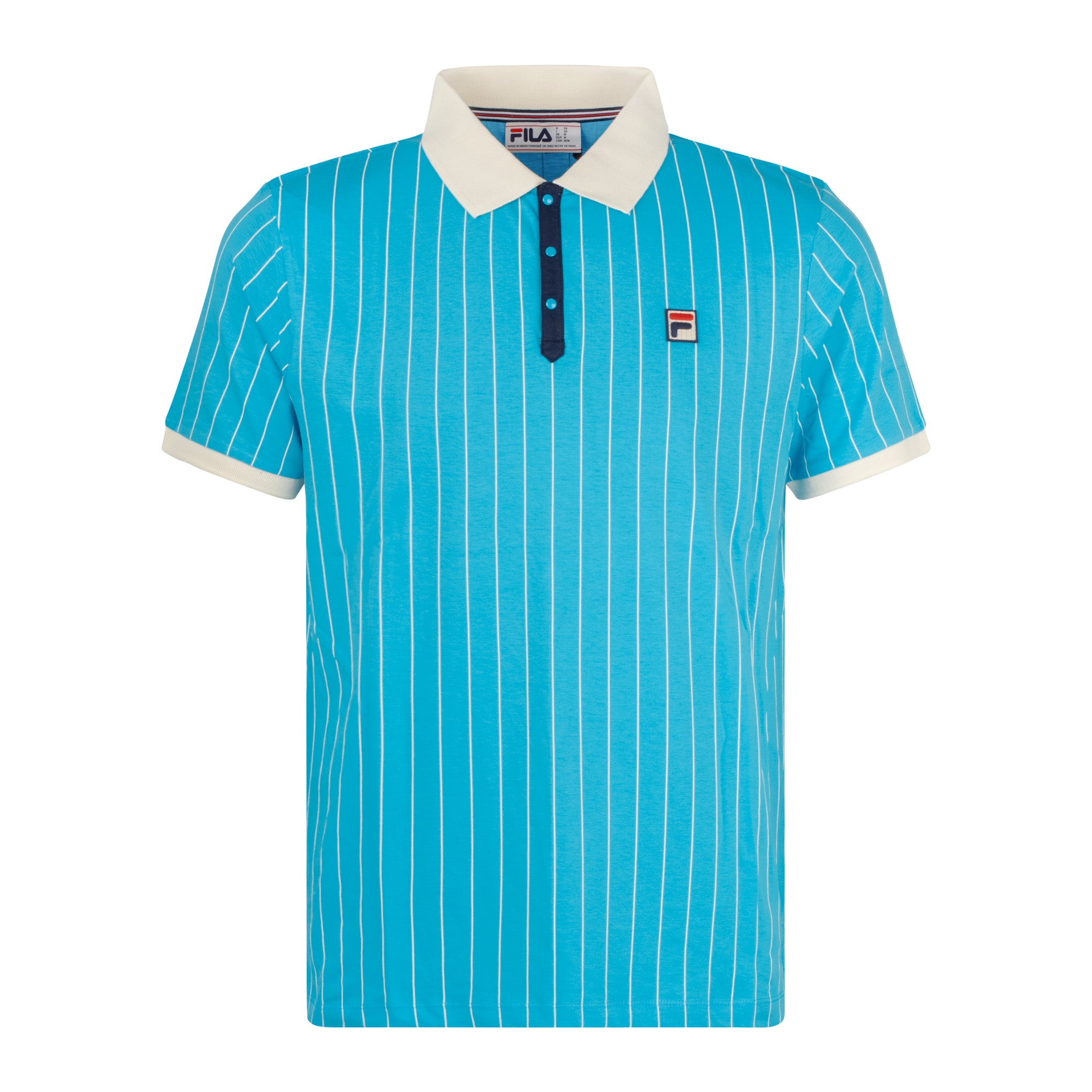 Fila Vintage BB1 Striped Polo Shirt Blue