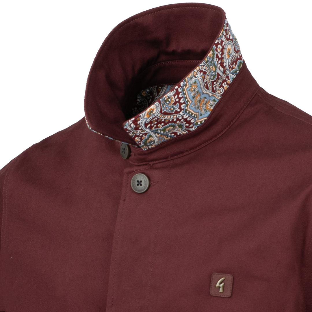 Gabicci Vintage Houghton Mac Jacket Berry