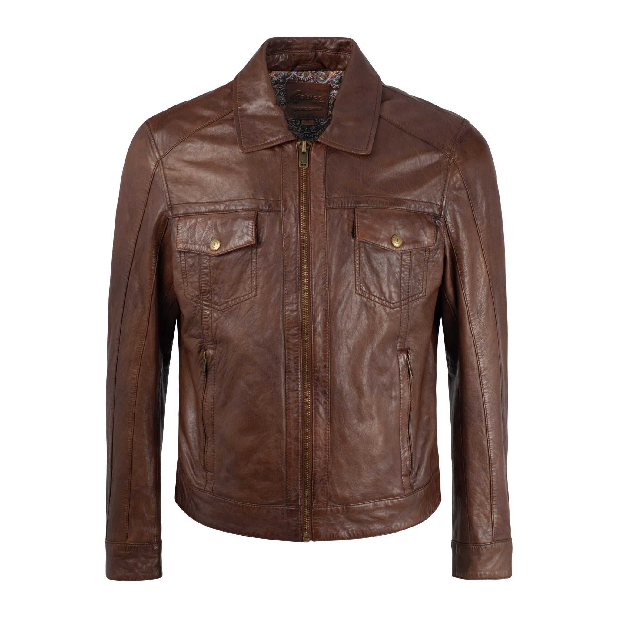 Gabicci Vintage James Leather Jacket - Desert Brown - Men's – Urban ...