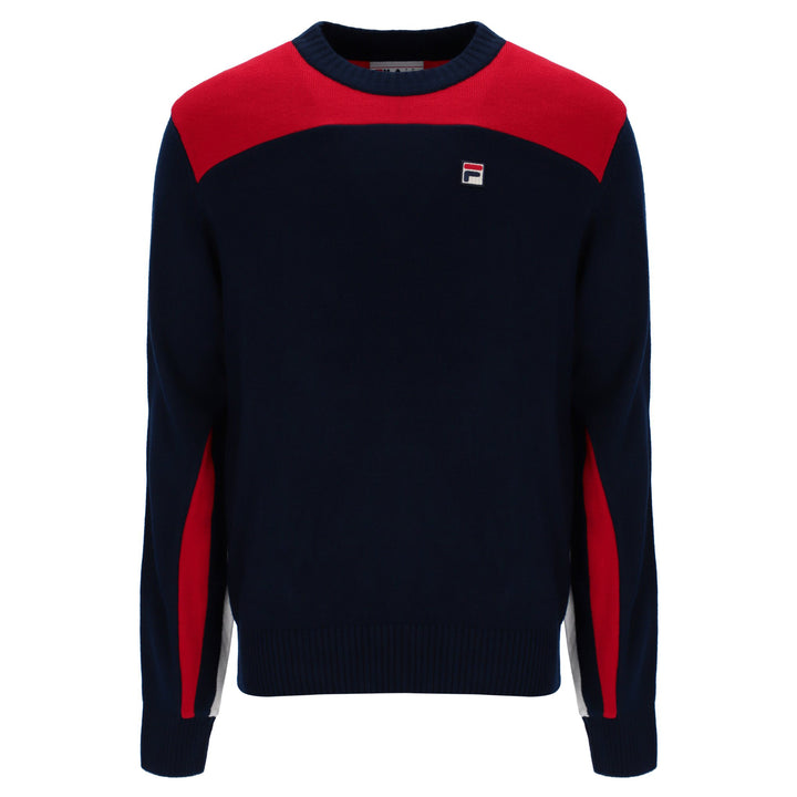 Fila Vintage Josh Panel Jumper Navy/Red