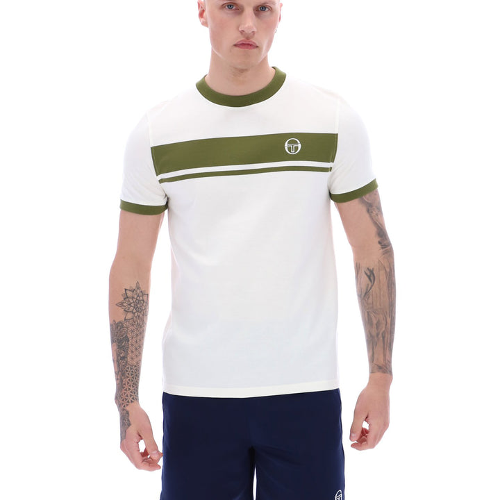 Sergio Tacchini Master T-Shirt Cream/Green