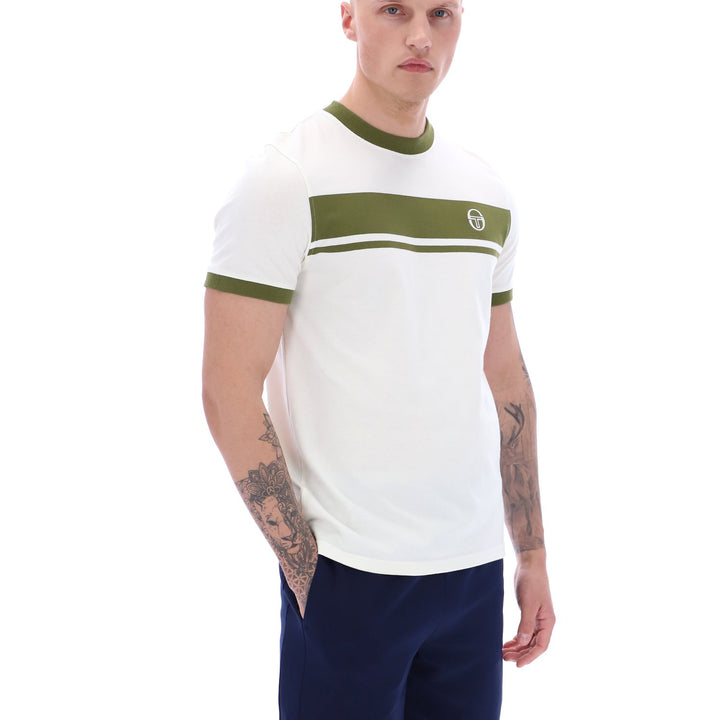 Sergio Tacchini Master T-Shirt Cream/Green