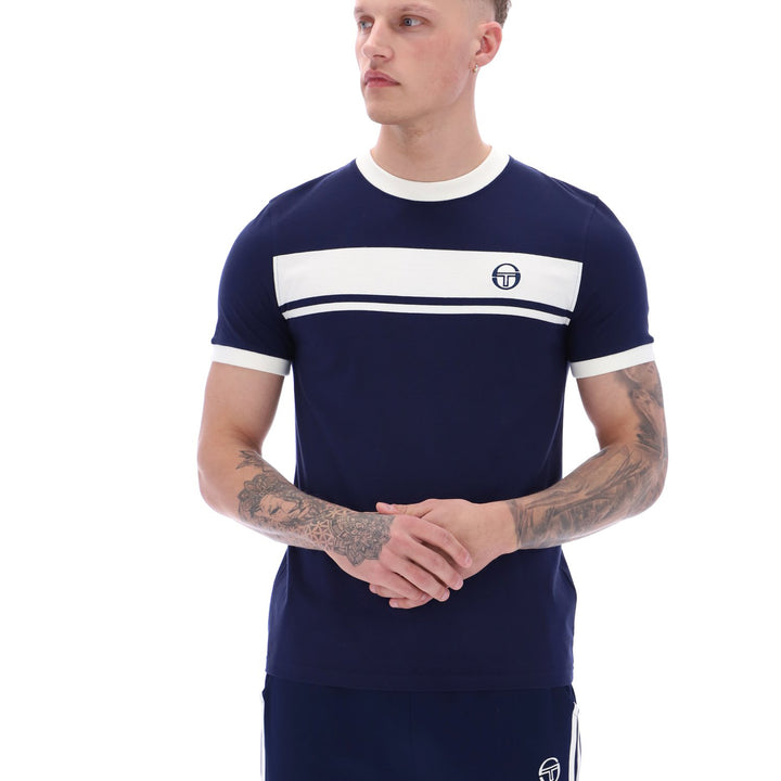 Sergio Tacchini Master T-Shirt Navy/White