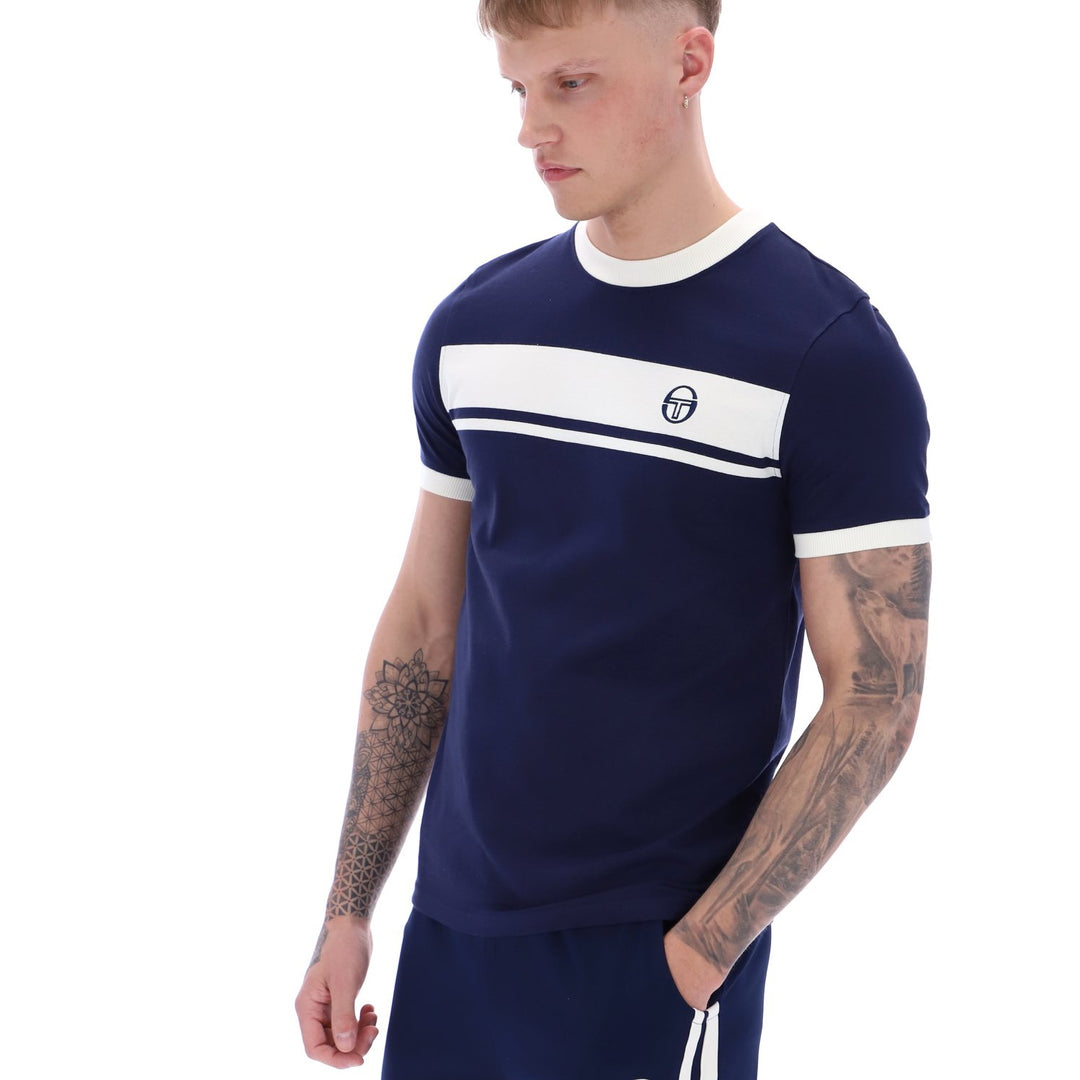 Sergio Tacchini Master T-Shirt Navy/White