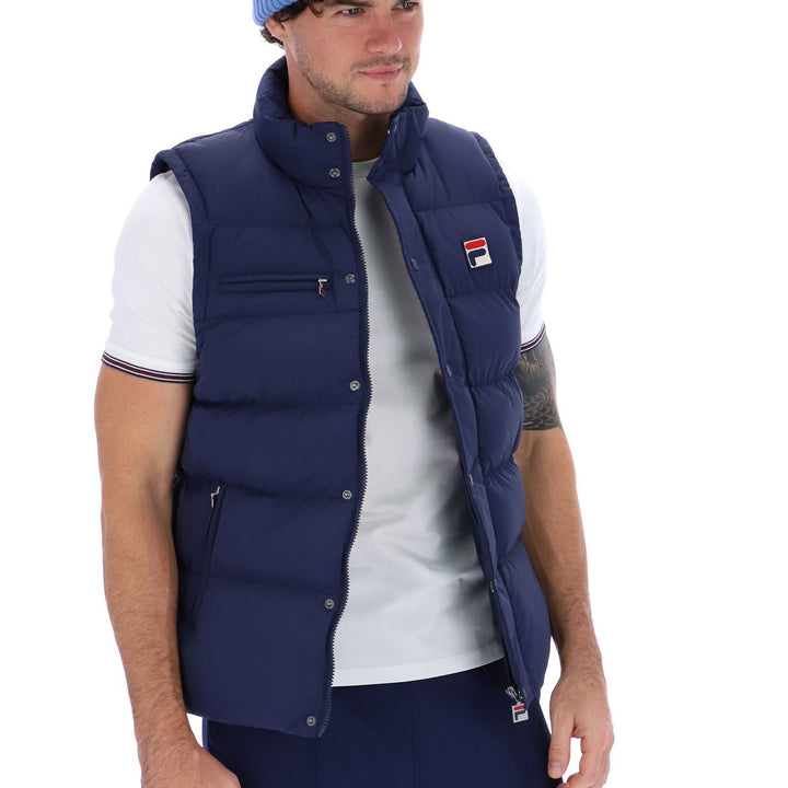 Fila Vintage Milton Gilet Navy