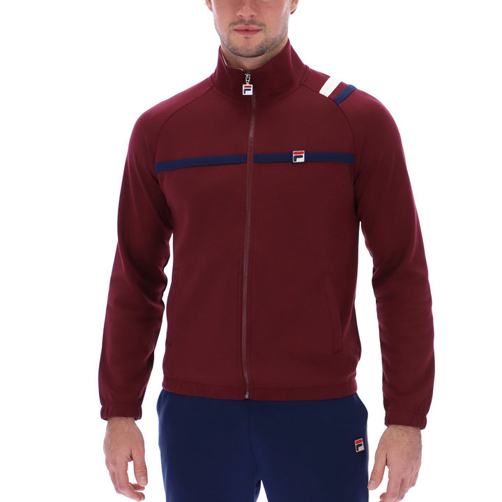 Fila Vintage MKII Track Top Burgundy