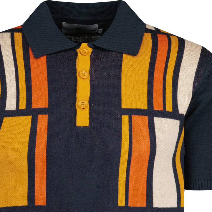 Madcap Comet Knit Polo Shirt Navy