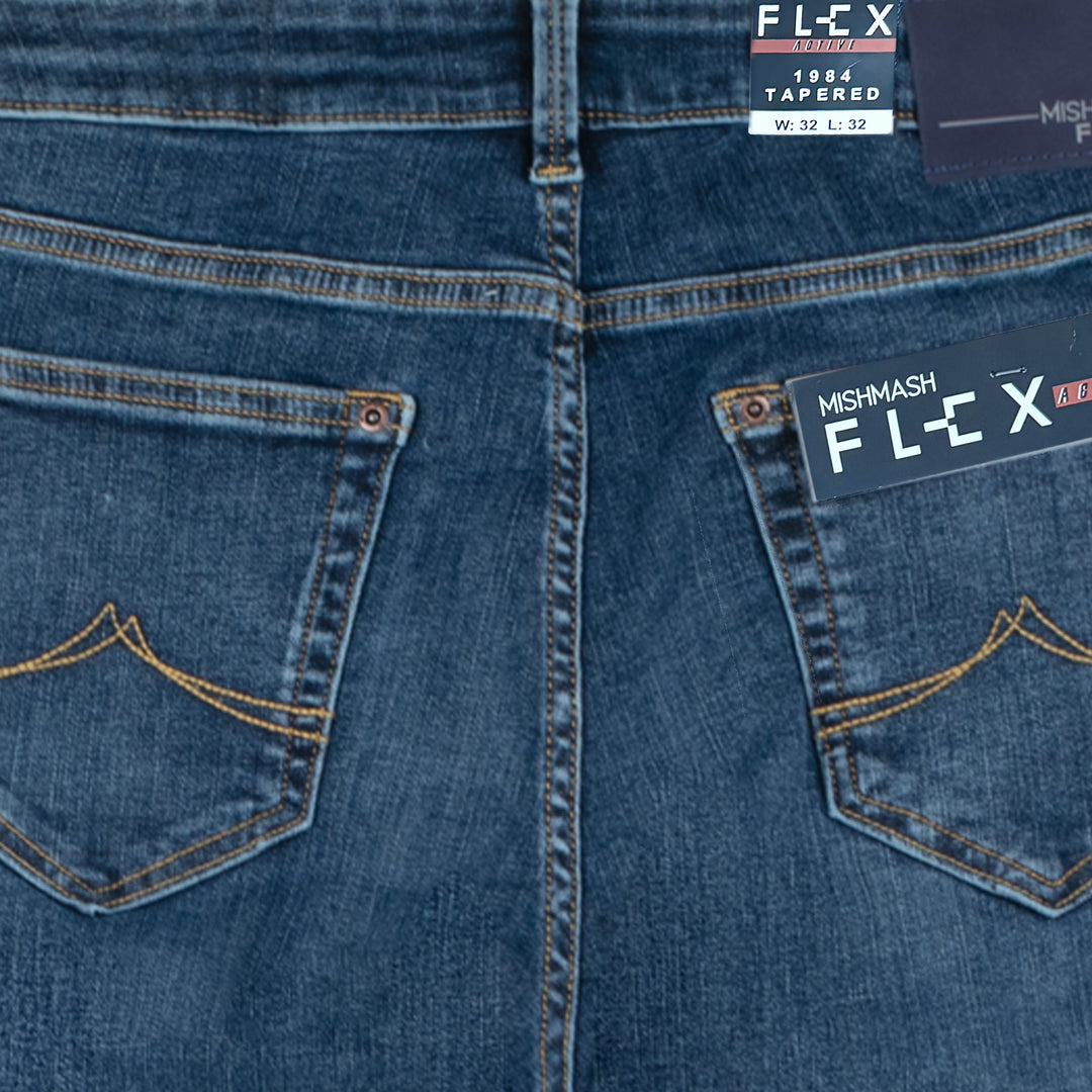 Mish Mash Flex Tapered Jeans Mid Blue