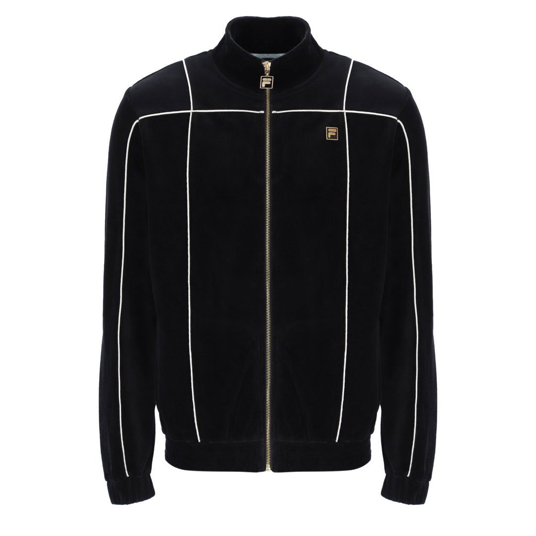 Fila Gold Nichols Velour Track Top Black