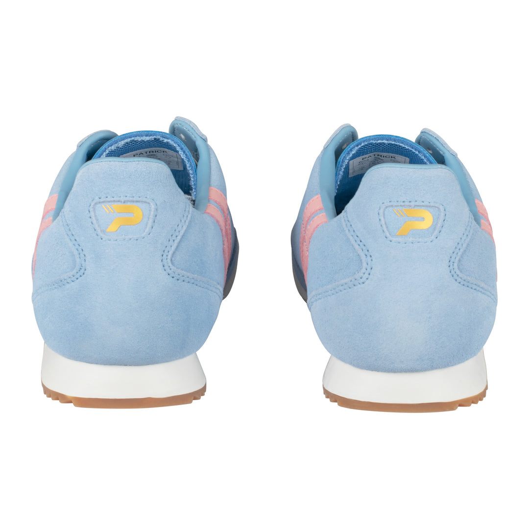 Patrick Rio Suede Trainers Sky/Pink