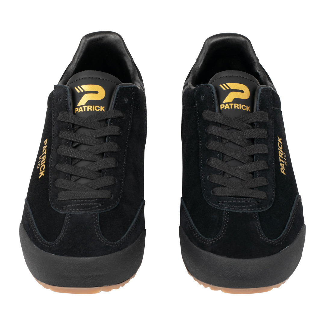 Patrick Rio Suede Trainers Black