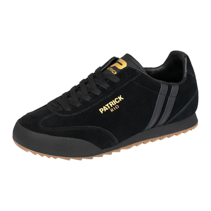 Patrick Rio Suede Trainers Black