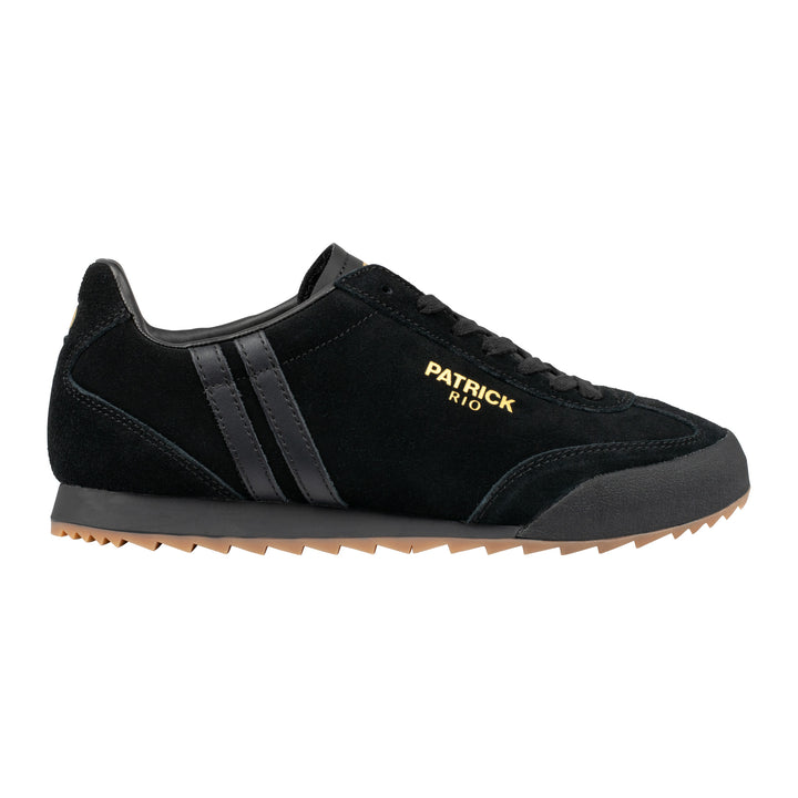 Patrick Rio Suede Trainers Black