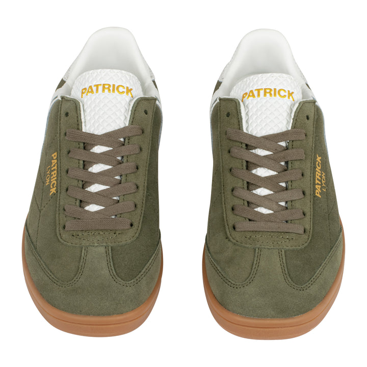 Patrick Lyon Suede Trainers Olive/White