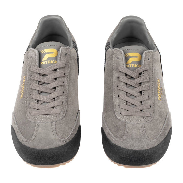 Patrick Rio Suede Trainers Grey/Black