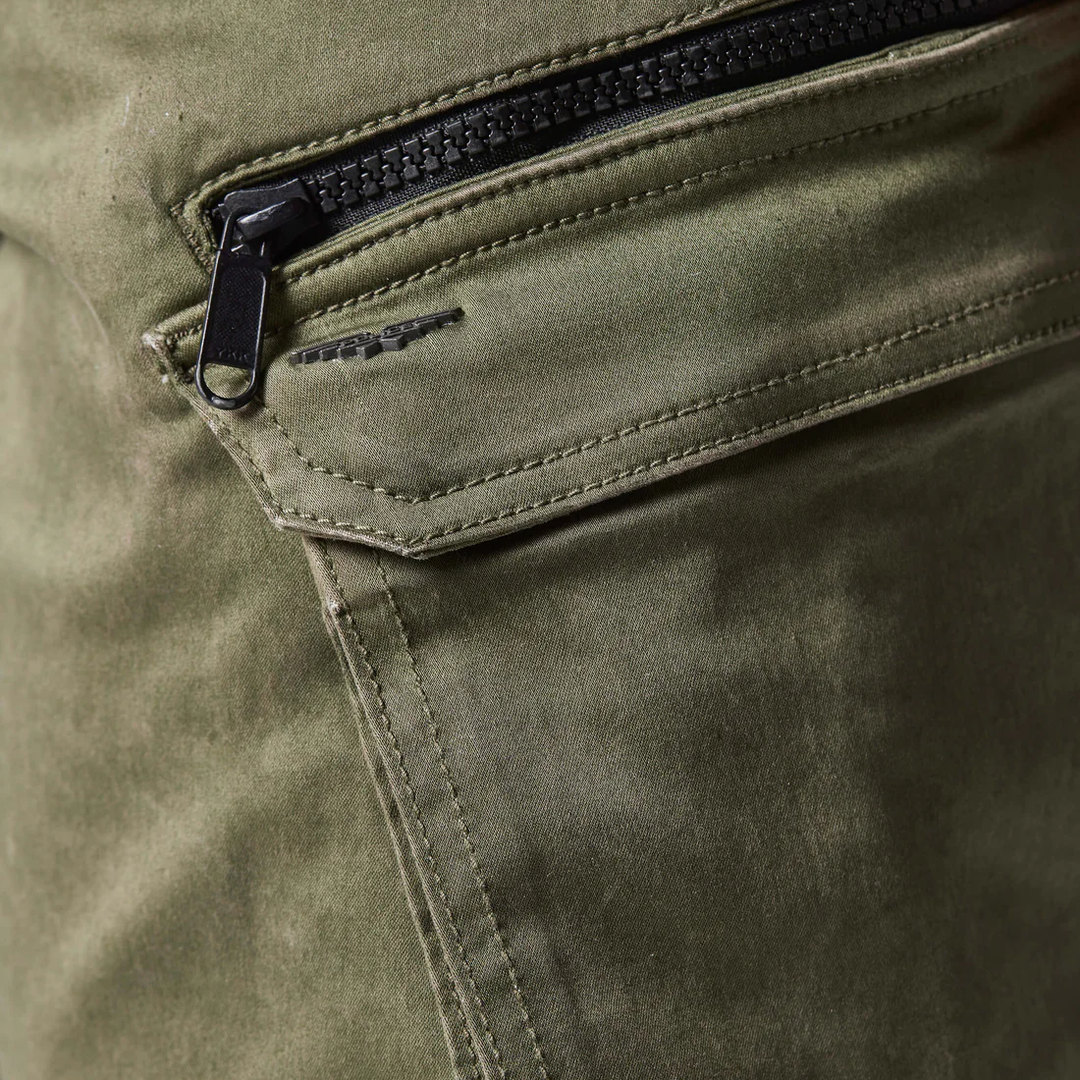 Police Doust Cargo Shorts Khaki