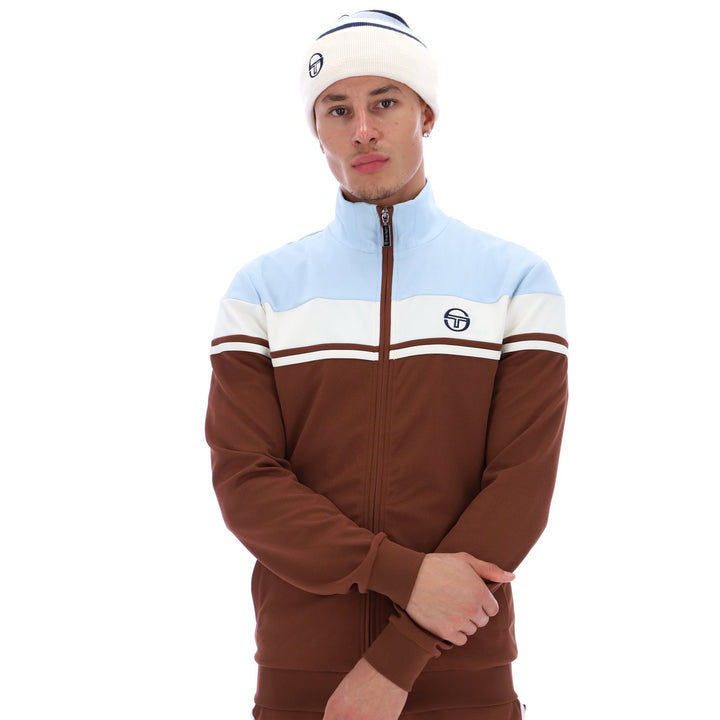 Sergio Tacchini Damarindo Track Top Brown/Sky