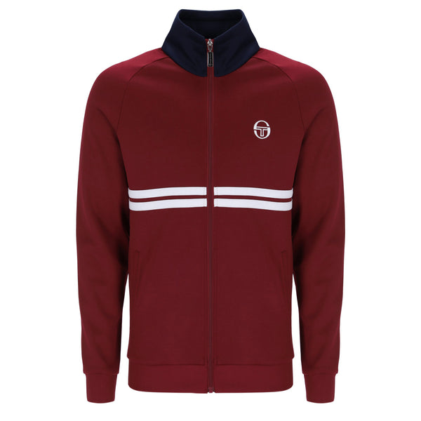 Sergio Tacchini Dallas Track Top Claret Navy Blue Men s