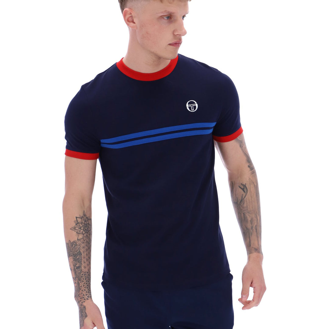 Sergio Tacchini Supermac T-Shirt Navy