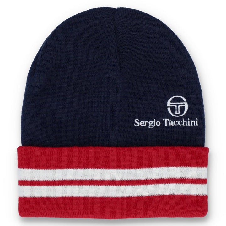 Sergio Tacchini Surgis Beanie Hat Navy/Red