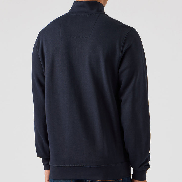 Weekend Offender Matisa Check Zip Sweatshirt Navy