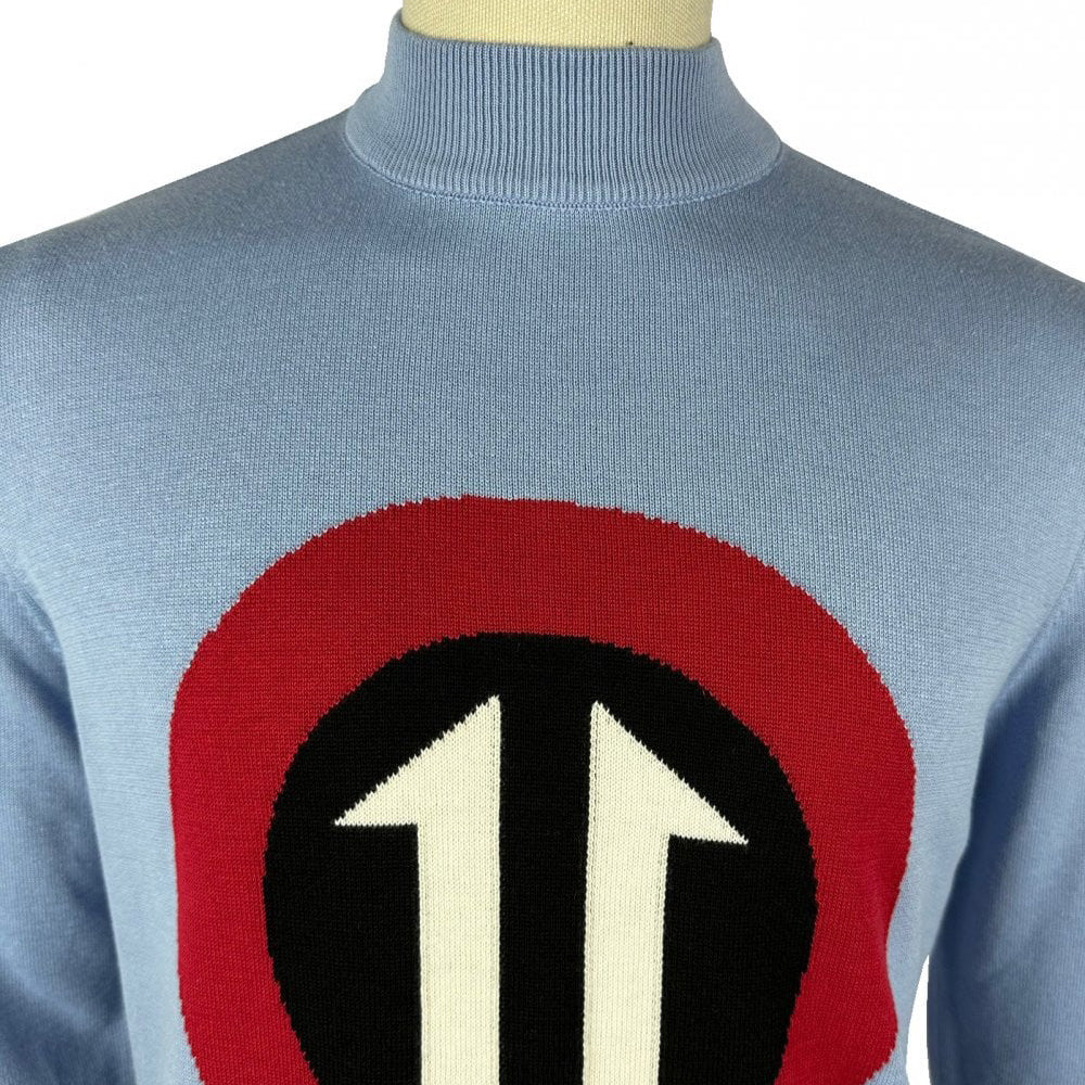 Ska & Soul "Daltrey" Knit Turtleneck Sky