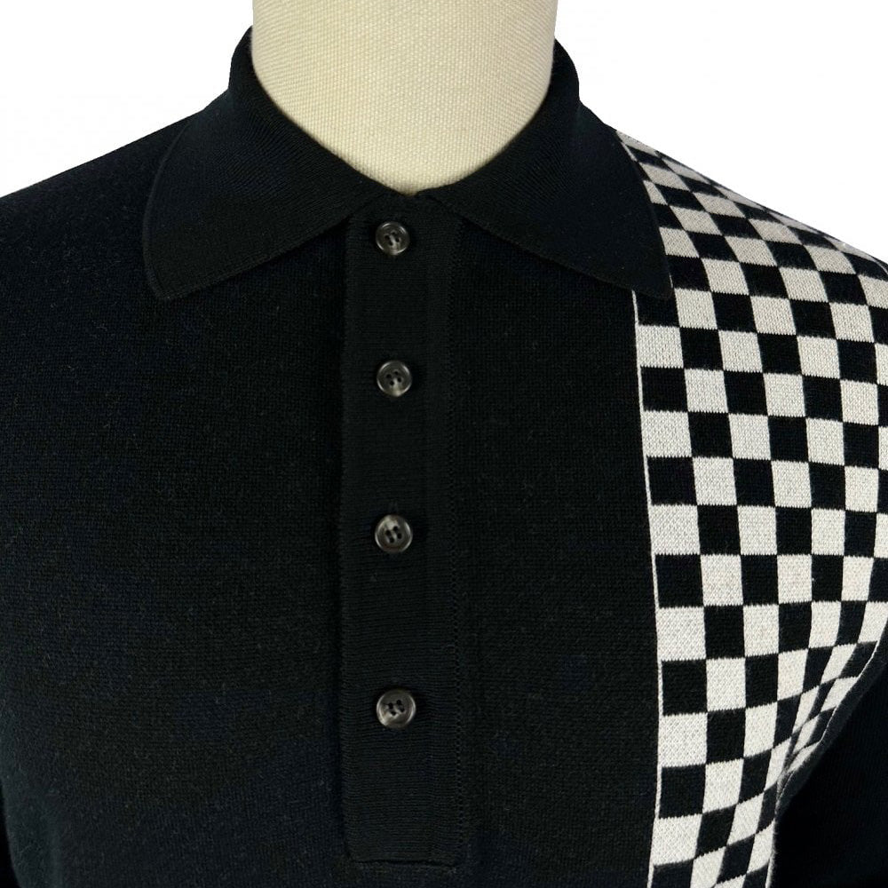 Ska & Soul "Weller" Knit Polo Black