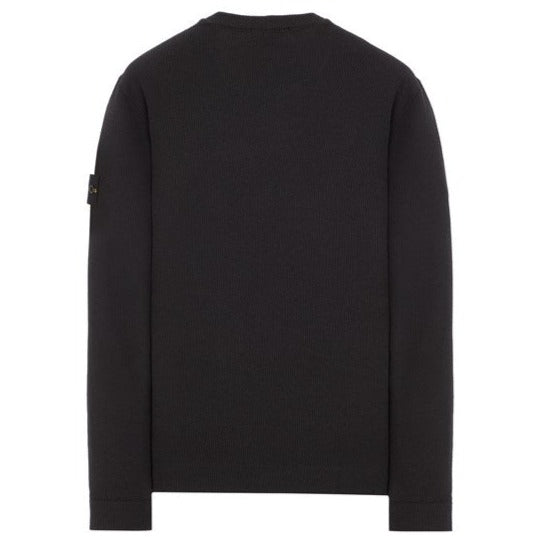 Stone Island Ribbed Crewneck Sweatshirt Black