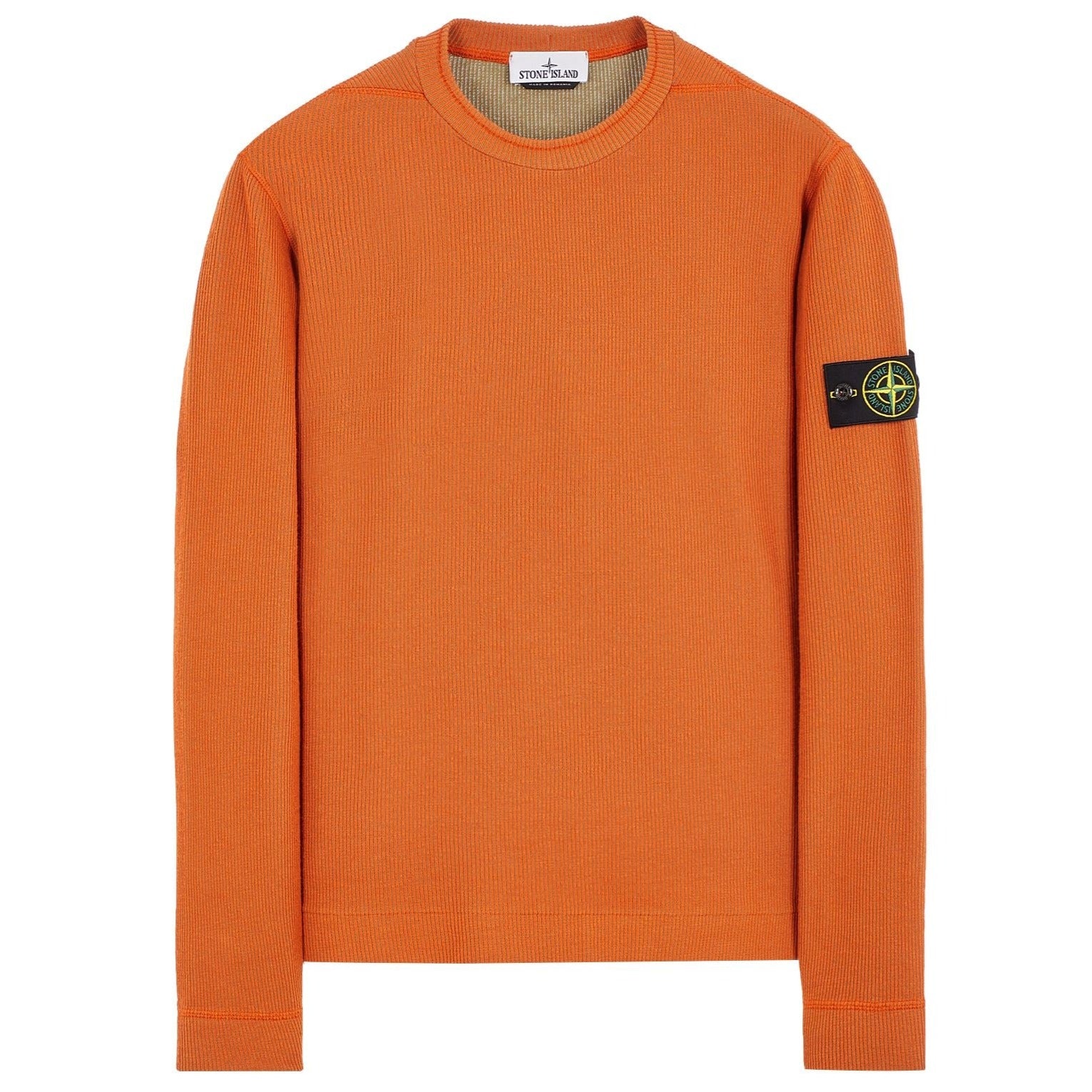 Stone island crewneck outlet orange