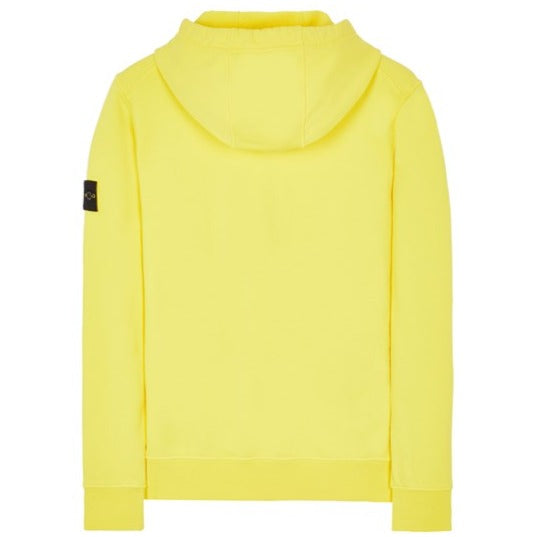 Stone Island Cotton Fleece Zip Hoodie Yellow Men s Urban